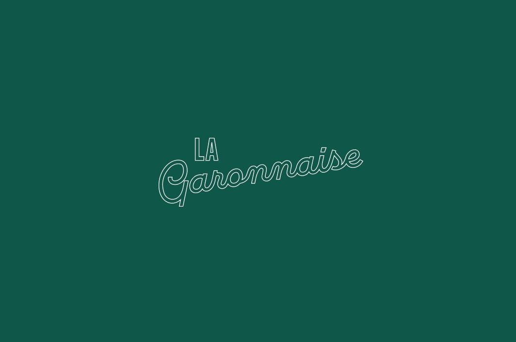 Identité visuelle et lettrage « La Garonnaise »